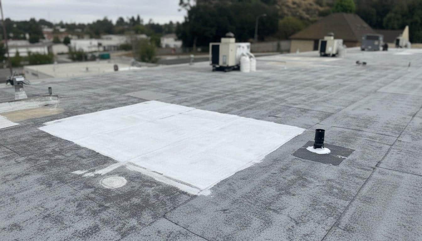 Completed roof repair work at Roof Replacement Inc