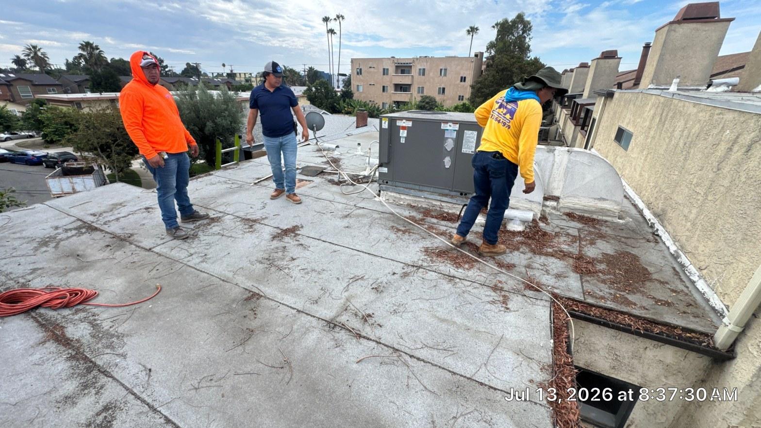 torch down flat roof installation — Roof Replacement Inc