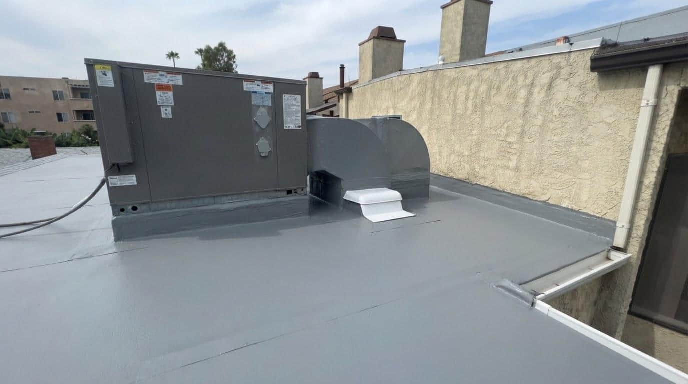 Completed roof repair work at Roof Replacement Inc