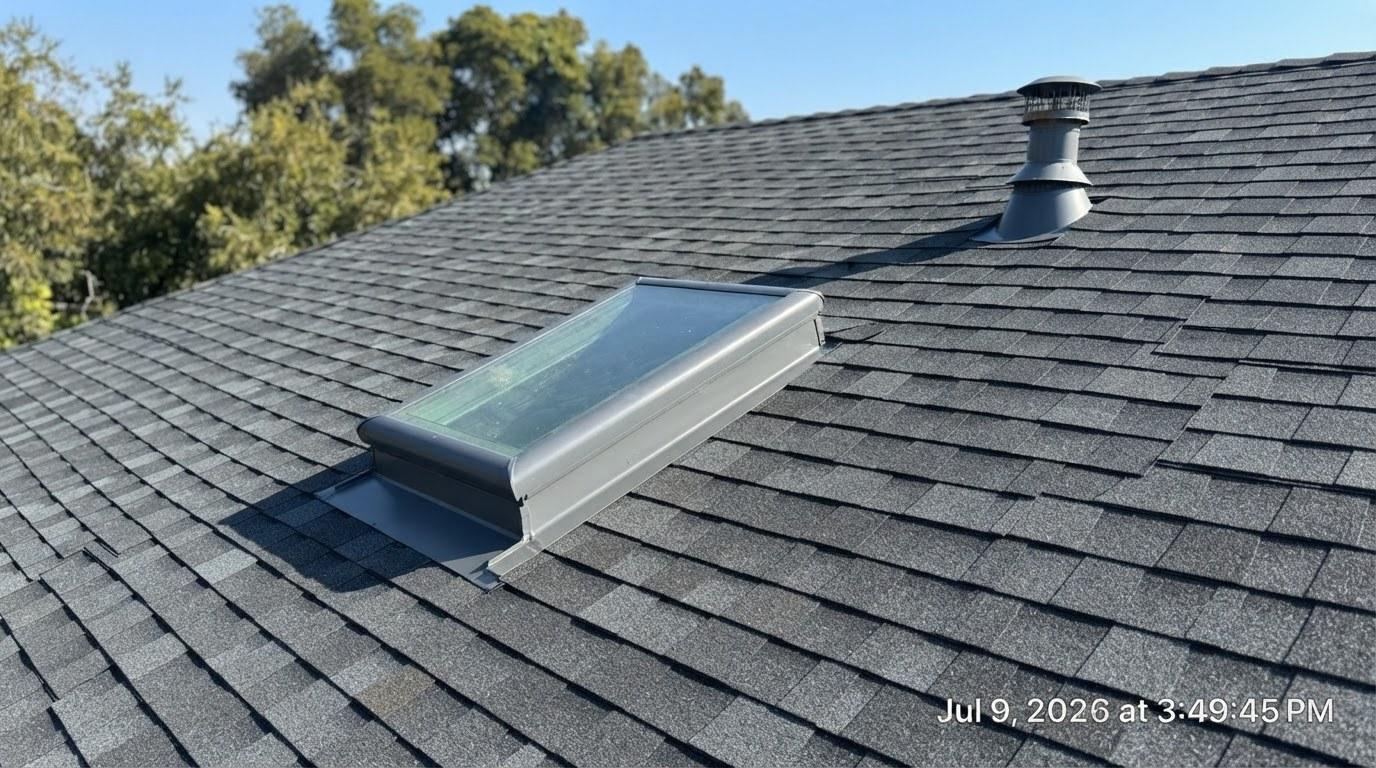 Completed roof repair work at Roof Replacement Inc