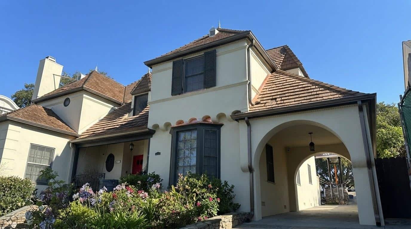 Completed gutter and drainage services work at Roof Replacement Inc