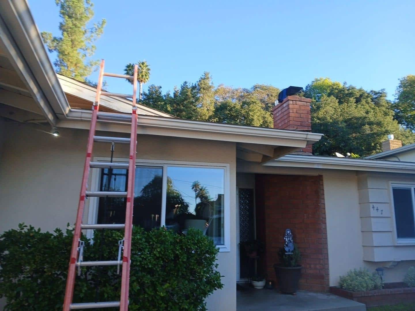 Completed gutter and drainage services work at Roof Replacement Inc