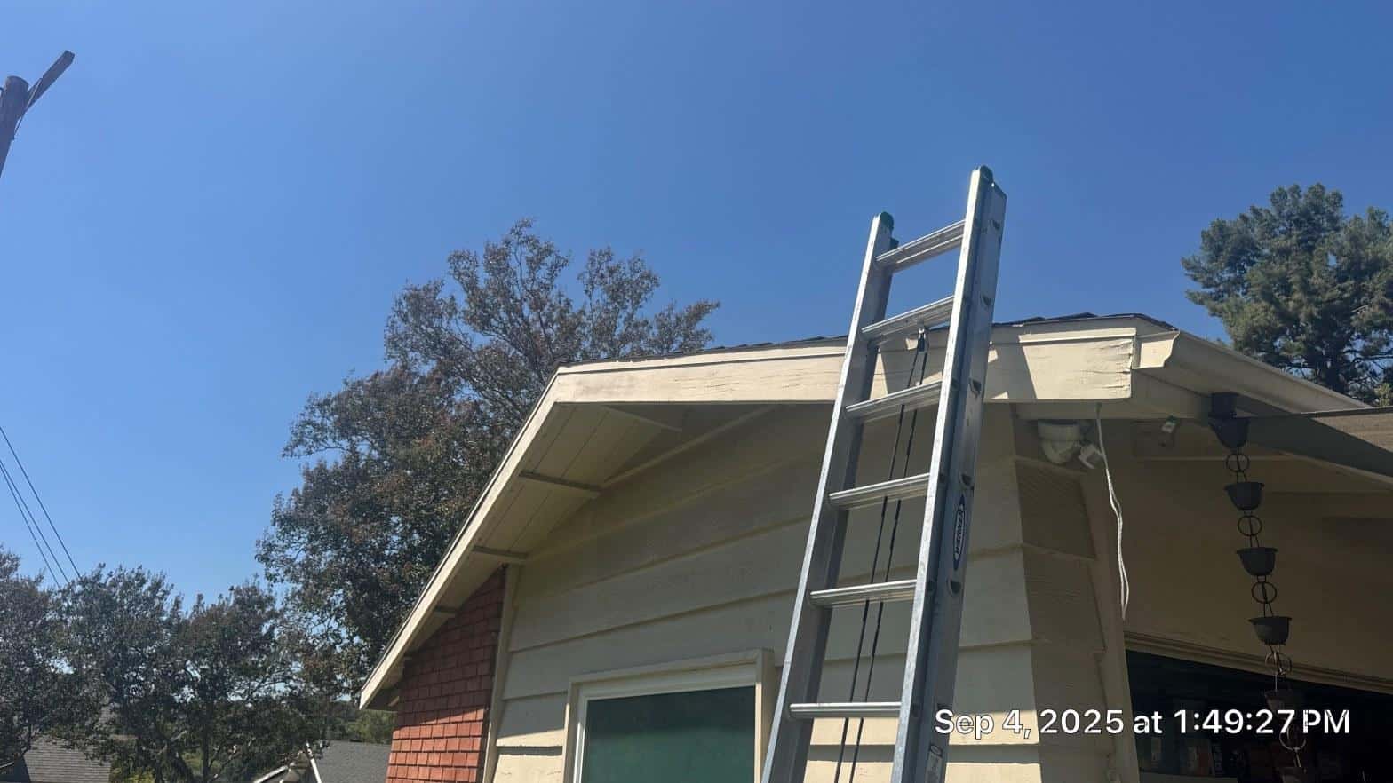 Completed roof replacement work at Roof Replacement Inc