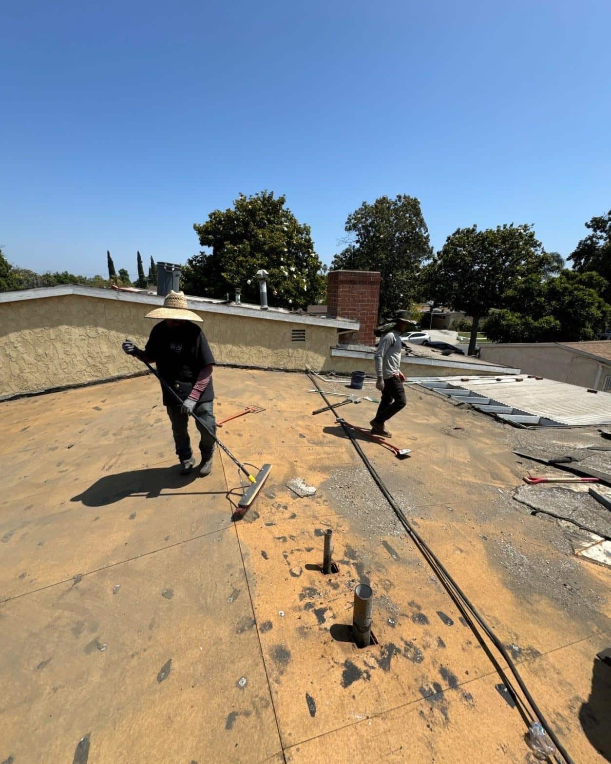 low-slope-roof-rebuild-rotted-decking-van-nuys-4126