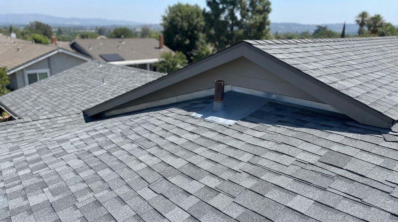 Finished roof repair work at Roof Replacement Inc