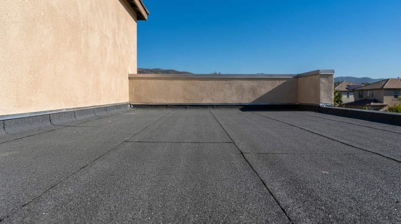 torch down flat roof installation — Roof Replacement Inc